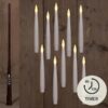 10 zwevende LED kaarsen + toverstok