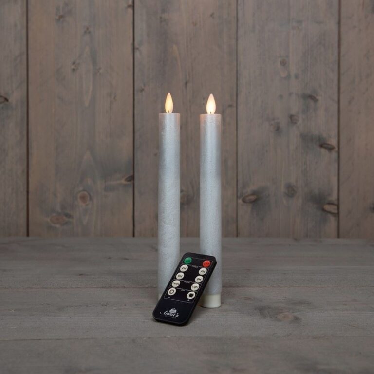 2x LED dinerkaars Parel 23cm + afstandsbediening