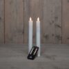 2x LED dinerkaars Wit 23cm + afstandsbediening