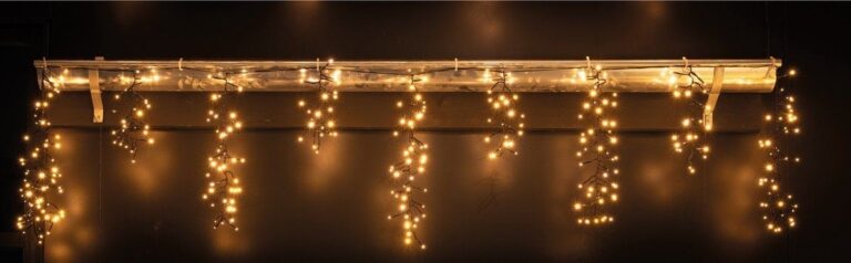 Cluster Ijspegelverlichting 700x0.48cm - 1032LED Classic Warm