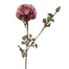 Kunstbloem Ranunculus open + 1 knop 68cm Light Purple
