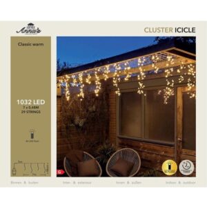 Cluster Ijspegelverlichting 700x0.48cm - 1032LED Classic Warm