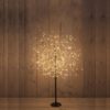 Zwarte LED Boom 600LED met flash Classic Warm - 120cm