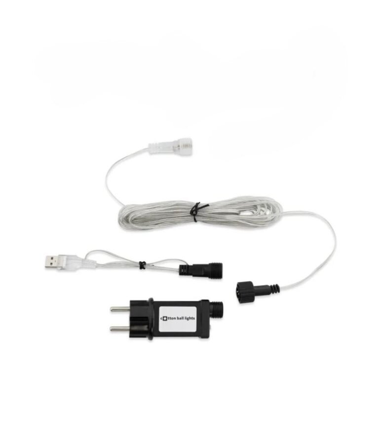 Cotton Ball Lights Outdoor lichtslinger Glamping Blue - startset