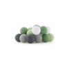 Cotton Ball Lights Outdoor lichtslinger Glamping Green - verlengset