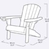 Keter Alpine Adirondack loungestoel - Antraciet