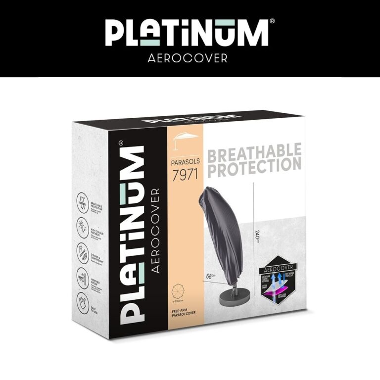 Parasolhoes Zweefparasol Platinum AeroCover 240x68cm