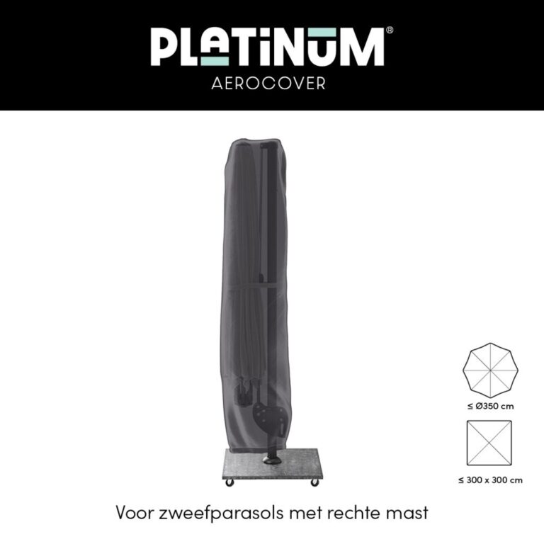 Parasolhoes Zweefparasol Platinum AeroCover 250x55/60cm