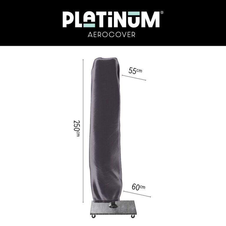 Parasolhoes Zweefparasol Platinum AeroCover 250x55/60cm