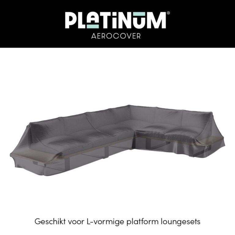 Platinum AeroCover Loungeset platformhoes rechts 350x275x90xH30/45/70