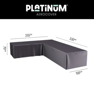 Platinum AeroCover Loungesethoes hoekset links 330x255x100xH70