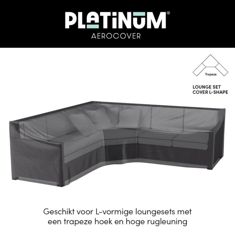 Platinum AeroCover Loungesethoes hoekset trapeze 255x255x85xH65/90