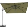 Platinum Sun & Shade Challenger T2 Premium 300x300cm Lush Green zweefparasol + 90kg graniet voet