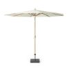 Platinum Sun & Shade parasol Riva 300cm rond – Ecru / Teak look