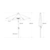 Platinum Sun & Shade parasol Riva 300cm rond - taupe