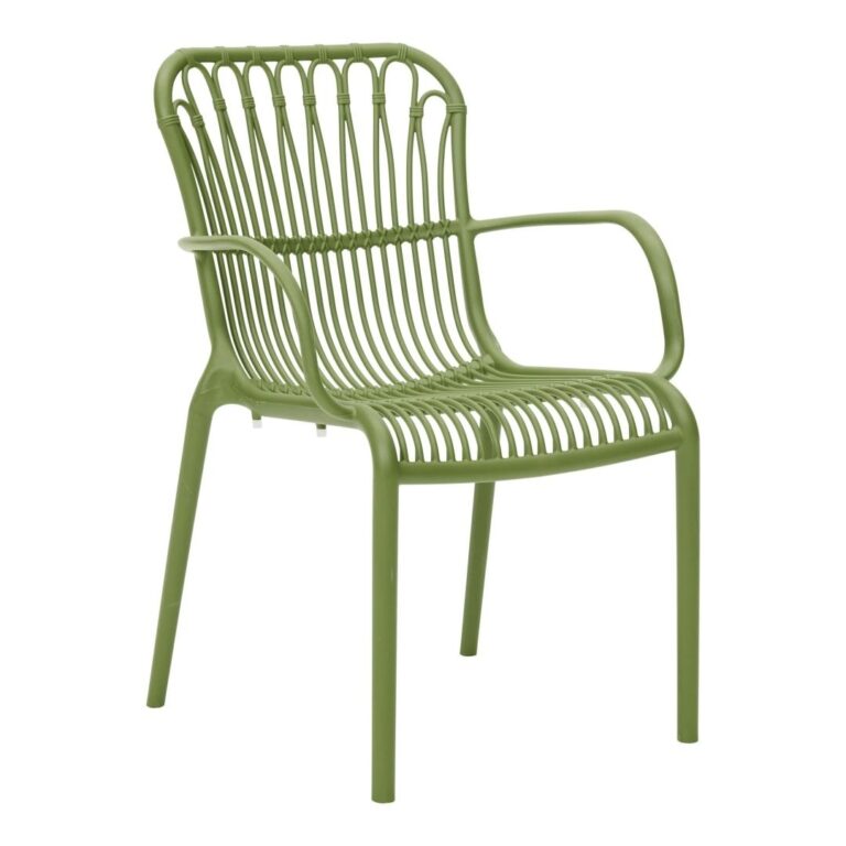 Rattie stapelbare tuinstoel Olijfgroen