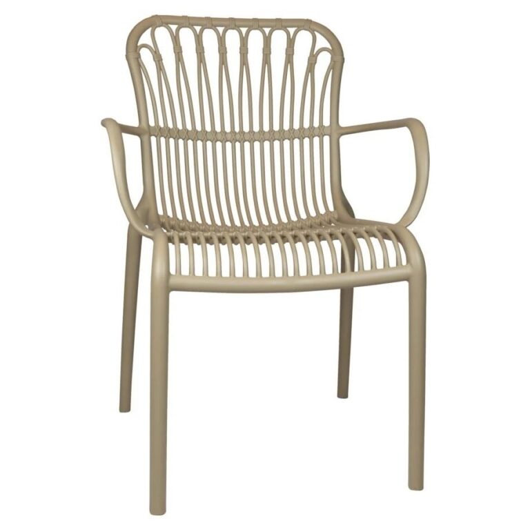 Rattie stapelbare tuinstoel Taupe