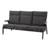 Florence 3-zits tuin loungebank - verstelbare rug
