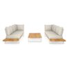Nardo 3-delige Ibiza loungeset (2x 3-seater w.corner, LT 140x80cm)