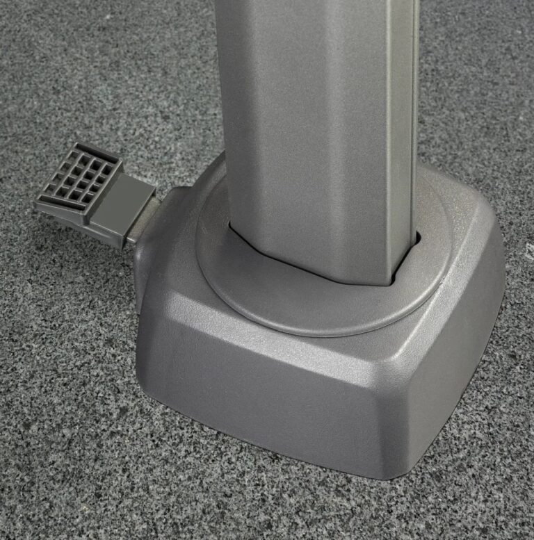 Platinum Sun & Shade Challenger T2 Premium 260x350cm Faded Black zweefparasol + 90kg graniet voet