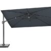 Platinum Sun & Shade Challenger T2 Premium 260x350cm Faded Black zweefparasol + 90kg graniet voet