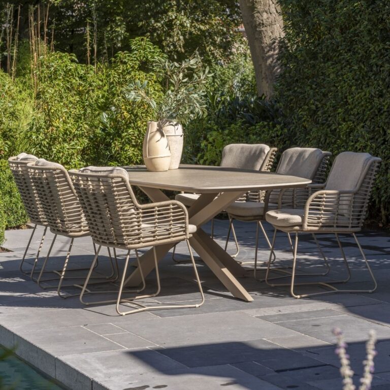 Taste by 4 Seasons Outdoor Prado tuintafel 240cm keramiek - Latte