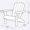 2x Keter Alpine Adirondack loungestoelen