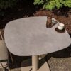 Manolo tuintafel 75x75cm met geprint keramiek tafelblad - Latte