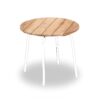 Pablo bijzet tuintafel 50cm rond wit