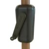 Parasol Lissabon rond 300cm - Champagne / Teak look