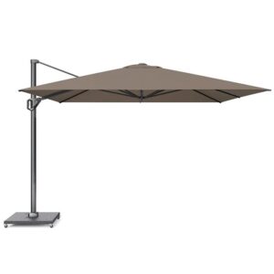 Platinum Sun & Shade Challenger T1 Premium 350x350cm Havana zweefparasol + 120kg voet