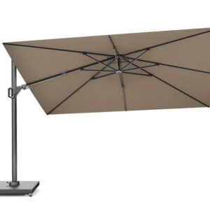 Platinum Sun & Shade Challenger T2 Premium 260x350cm Havana zweefparasol + 90kg graniet voet