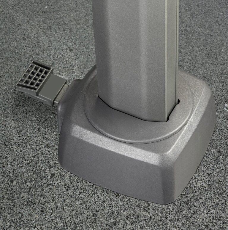 Platinum Sun & Shade Challenger T2 Premium 260x350cm Havana zweefparasol + 90kg graniet voet