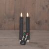 2x LED dinerkaars Grijs 18cm + afstandsbediening