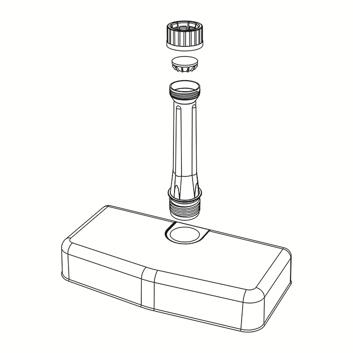 Balkon parasolvoet 20kg antraciet
