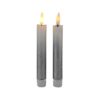 2x LED dinerkaars Fading Zilver 15cm