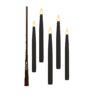 5 zwevende LED kaarsen + toverstok Zwart