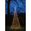 Boom met ster 320cm 480 LED Classic Warm + Flash