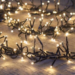 Clusterverlichting 384 LED lampjes Warm Wit – 2,4 meter