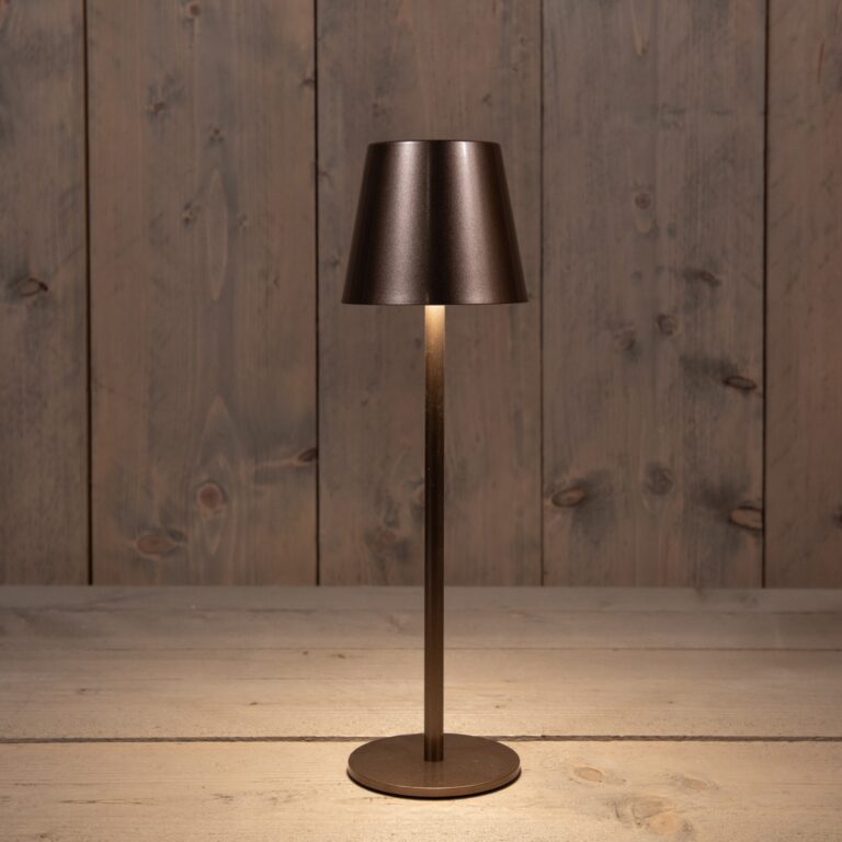 Draadloze LED tafellamp dimbaar Brons