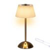 Draadloze LED tafellamp dimbaar Creme/Goud