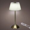 Draadloze LED tafellamp dimbaar Creme/Goud