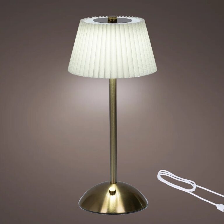 Draadloze LED tafellamp dimbaar Creme/Goud