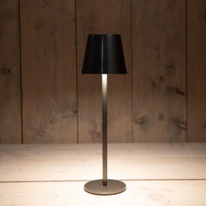 Draadloze LED tafellamp dimbaar Mat Zwart