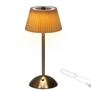 Draadloze LED tafellamp dimbaar Oranje/Goud