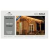 Ijspegelverlichting 360x60 cm - 180 LED Warm wit