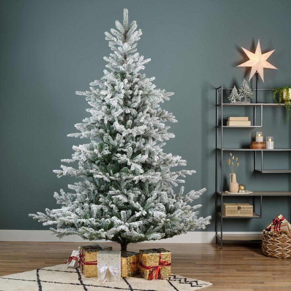 Kunstkerstboom Grandis Fir besneeuwd 210 cm - Everlands