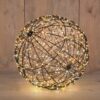 LED Bol metaal 500LED met flash Warm Wit/Classic Warm 35cm
