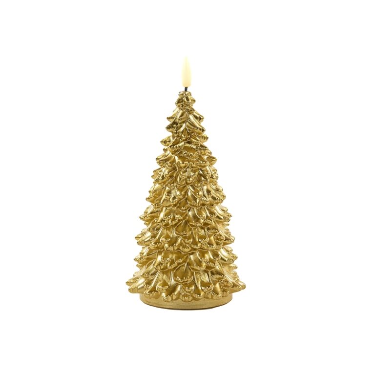 LED Kaars Kerstboom Wax Goud