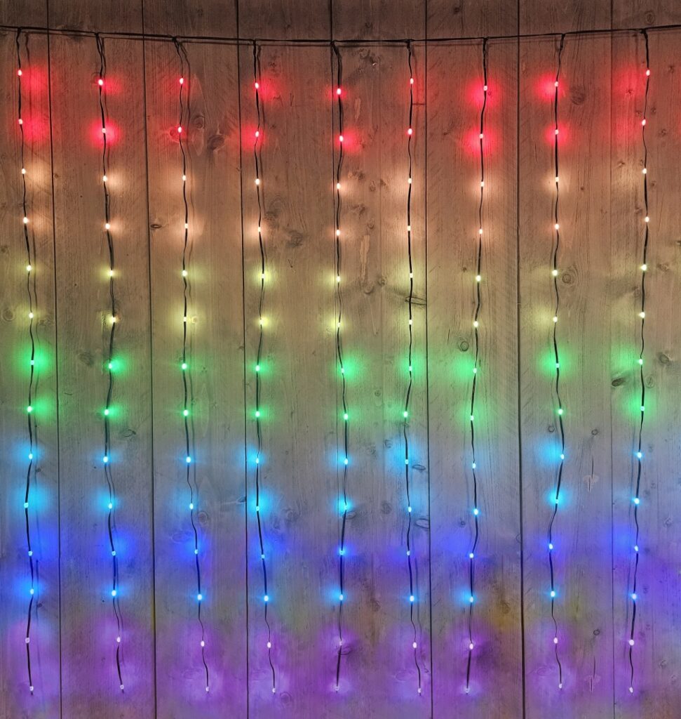 LED Lichtgordijn 280LED 300x140cm Color changing